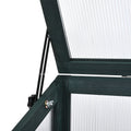 62Inch Height Wood Large Greenhouse Balcony Portable Cold Frame With Wheels And Adjustable Shelves For Outdoor Indoor Use, Forest Green Green Casual Wood Solid Wood