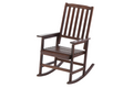 Acacia Indoor Rocking Chair, Outdoor Solid Wood Patio Furniture Style Brown Brown Acacia Wood