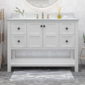 48'' Cabinet White Acacia Wood