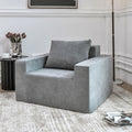 Sofa In A Box Foam Sofa Couch With Pillow, Bean Bag Chairs For Adults Stuffed High Density Foam, Large Bean Bag Sofa For Living Room Bedroom Gaming Room Plain Grey Primary Living Space Medium Soft Medium Duty American Design,European Square Arms Foam