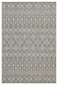 Sunshine Gc Har2021 Silver 5 Ft. 3 In. X 7 Ft. 3 In. Indoor Outdoor Area Rug Silver Polyester Polypropylene