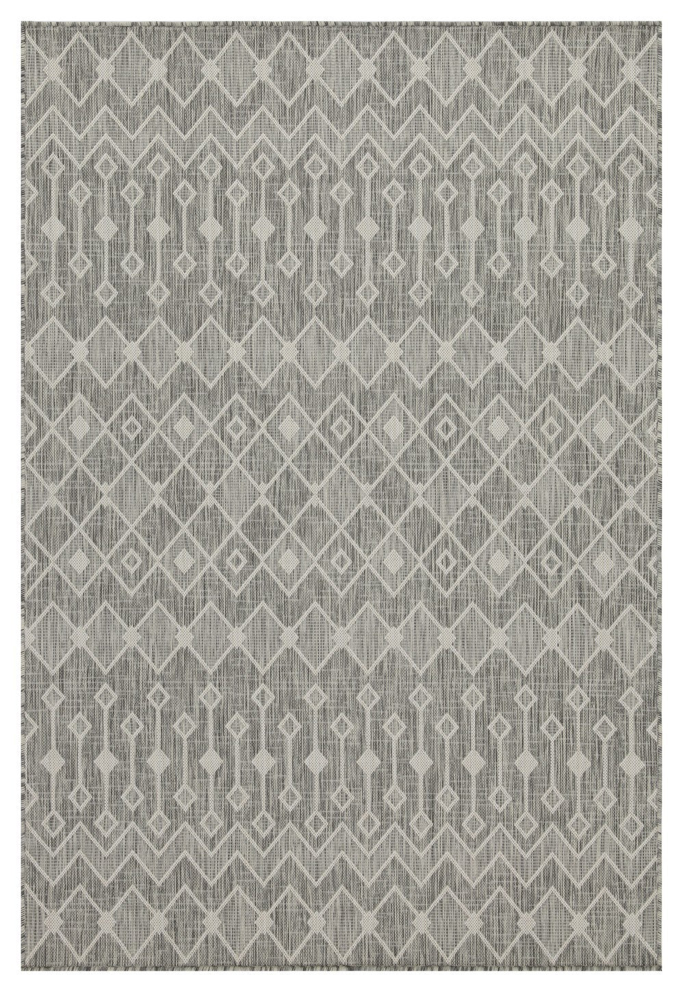 Sunshine Gc Har2021 Silver 2 Ft. 7 In. X 7 Ft. 3 In. Indoor Outdoor Area Rug Silver Polyester Polypropylene