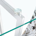 Modern Minimalist Rectangular Glass Table With 0.39 