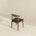 Destiny Black Pu Dining Chairs Set Of 2 Black,Dark Brown Brown Pu Leather,Solid Wood