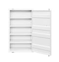 White 1 Door Chest With Container Lock White Bedroom Metal