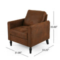 Chair Brown Microfiber 1 Seat