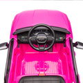 24V Kids Ride On Car W Parents Control,Licensed Chevrolet Silverado,Four Wheel Suspension,Led Lights,Bluetooth,Music,Usb,Mp3,Power Display,Speeds 2.49 3.73Mph For Kids Aged 2 5. Pink 50 99 Lbs