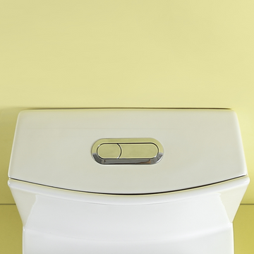 Toilet Tank Lid With Buttons Only, 23T01 Gwp04 White Ceramic