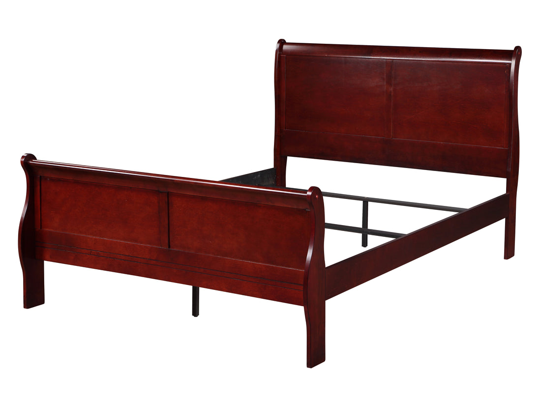 Cherry Queen Bed Box Spring Required Queen Cherry Wood Bedroom Pine Sleigh Wood