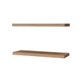 Iva Floating Shelf In Melamine X2, Pine Light Oak Primary Living Space Minimalist,Modern Particle Board Melamine