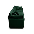 Mid Century Modern Sofa Set Of Two, One 3 Seater Sofa And One Single Seat Sofa With 2 Arm Pillows And 4 Throw Pillows,2 Pieces Sofa Set For Living Room,Green Corduroy Fabric Green Corduroy 4 Seat