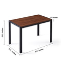 5 Pieces Dining Set Including Black Velvet High Back Golden Color Legs Nordic Dining Chair & Creative Design Mdf Dining Table Walnut Solid Back Seats 4 Brown Metal Dining Room Modern Foam Dining Table With Chair Mdf
