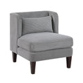 Modern Dark Gray Accent Chair Cushion Seat Corduroy Fabric Upholstery Pillow Living Room Furniture 1Pc Dark Gray Primary Living Space Modern Plywood