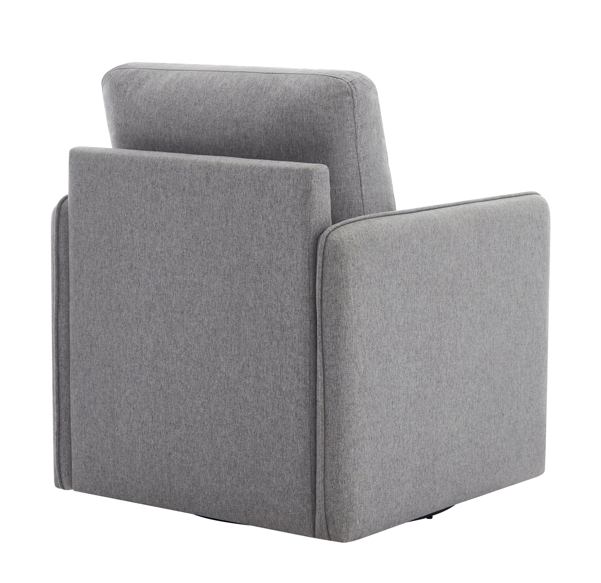 Swivel Accent Chair, Comfy Single Sofa Chair With Storage, Modern Arm Chair For Living Room, Fabric Swivel Armchair With Metal Base Gary Gray Silver Linen