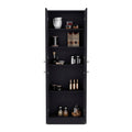 Pantry Cabinet Coahoma, Kitchen, Black Black Particle Board Engineered Wood