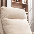 Jiada Upholstered Swivel Glider.Rocking Chair For Nursery In Beige.Modern Style One Left Bag Beige Primary Living Space Foam Metal