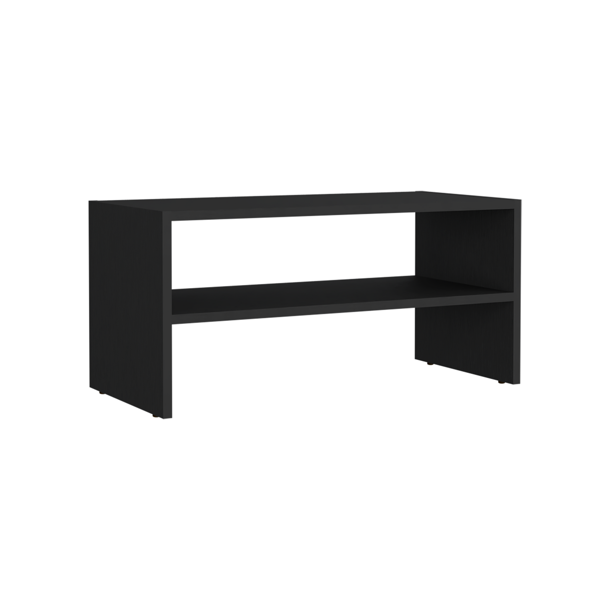 Stackable Shoe Rack Howard, Bedroom, Black Black Modern Engineered Wood