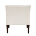 Contemporary Living Room Furniture 1Pc Accent Chair Beige Button Tufted Fabric Upholstery Beige Primary Living Space Plywood
