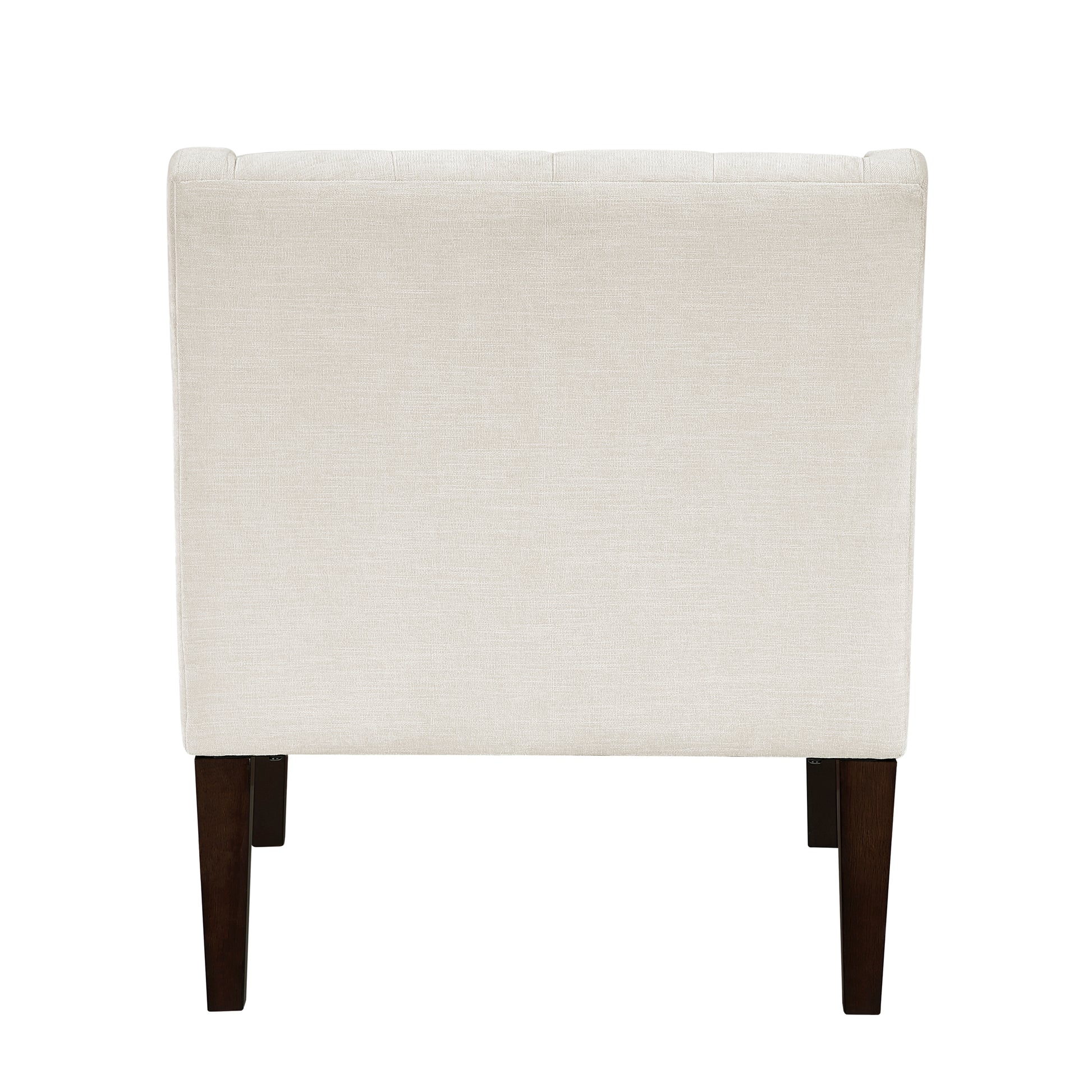 Contemporary Living Room Furniture 1Pc Accent Chair Beige Button Tufted Fabric Upholstery Beige Primary Living Space Plywood