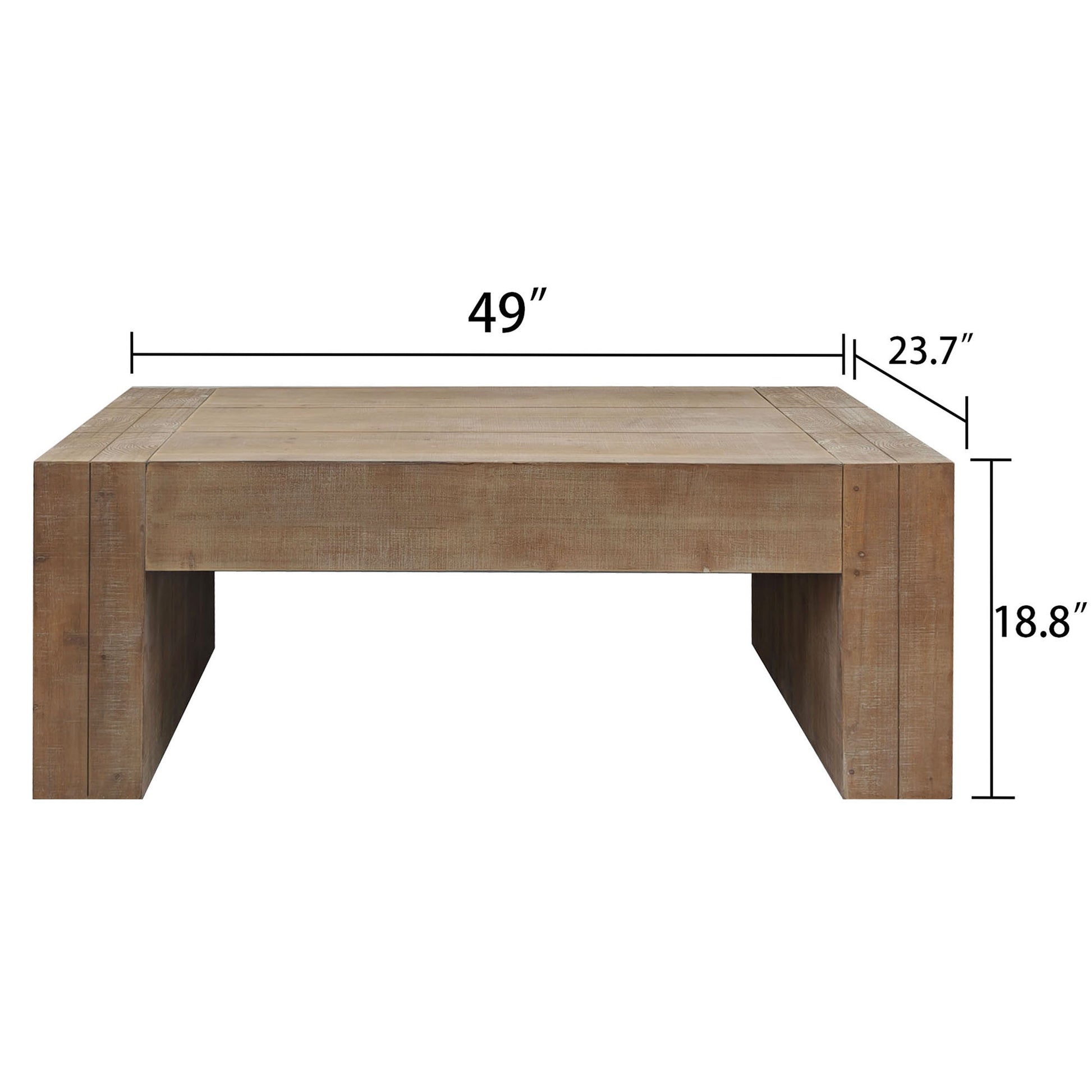 Natural Wood Living Room Table Versatile Tea Table ,Rustic Wood Coffee Table Natural,Natural Multi,Natural Wood,Natural Rustic Nature Primary Living Space Antique,Farmhouse,Rustic Rectangular Coffee & End Tables Powder Coated Rectangular Wood