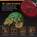 250W Reptile Ceramic Heat Lamp Bulb Warm Emitter Brooder Coop Heater For Amphibian Pet & Incubating Chicken No Light Emitting, Snake Lizard Spider, 2 Pack Black Ceramic