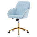 Ty Office Chair Baby Blue Velvet