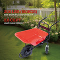 Wheelbarrow Electric Professional Specs This Wheelbarrow Uses An Electric 24V 250W Brushless Motor System, Powered By 2 12V 12Ah Motorized Wheelbarrow Black Red Classic,Industrial Stainless Steel