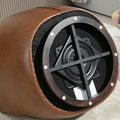 Upholstered Swivel Barrel Armchair With Storage Modern Living Room Side Chair For Bedroom Office Reading Spaces Pu Light Brown Light Brown Upholstered