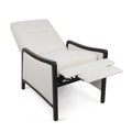Recliner Chair Beige Fabric