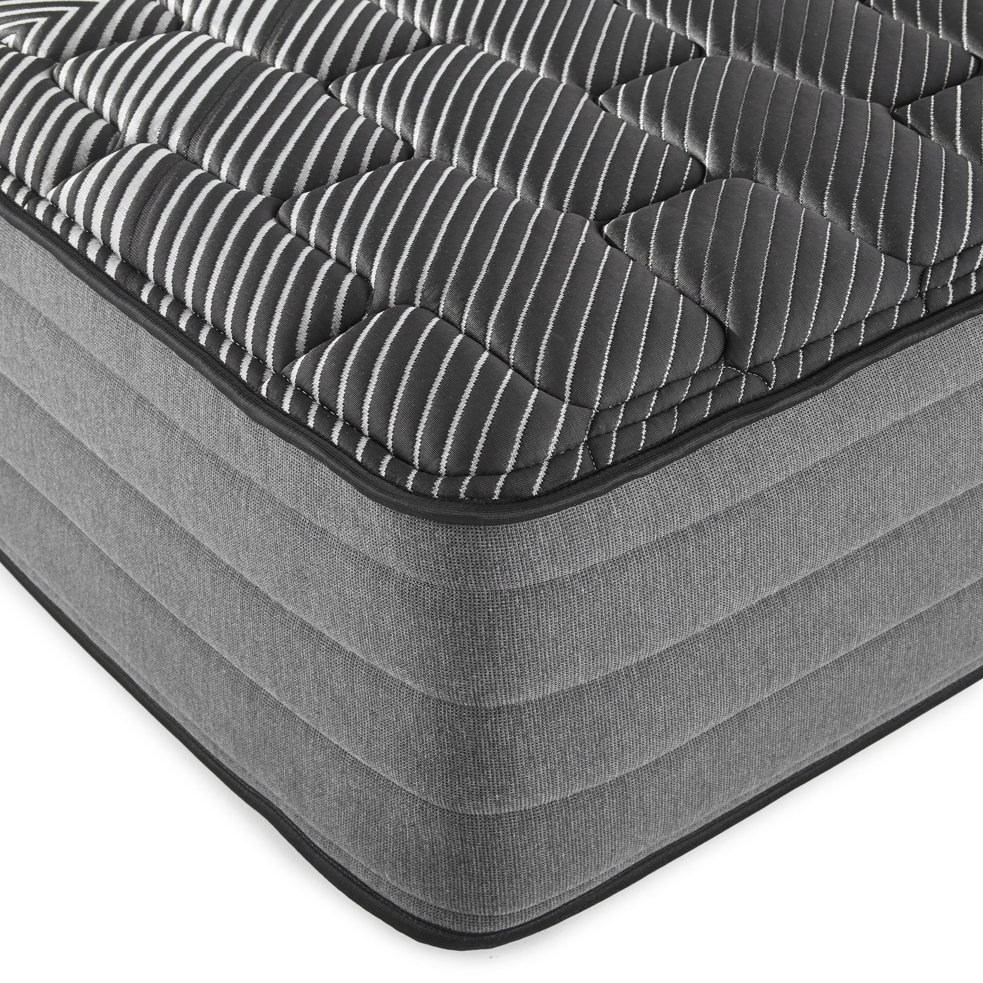 14" Pure Ice Lux Firm Quilted Twin Mattress Black Foam Spring Twin