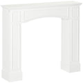 Homcom Modern Fireplace Mantel, Surround Mantels For Fireplace With Decorative Pattern Interior Width 29