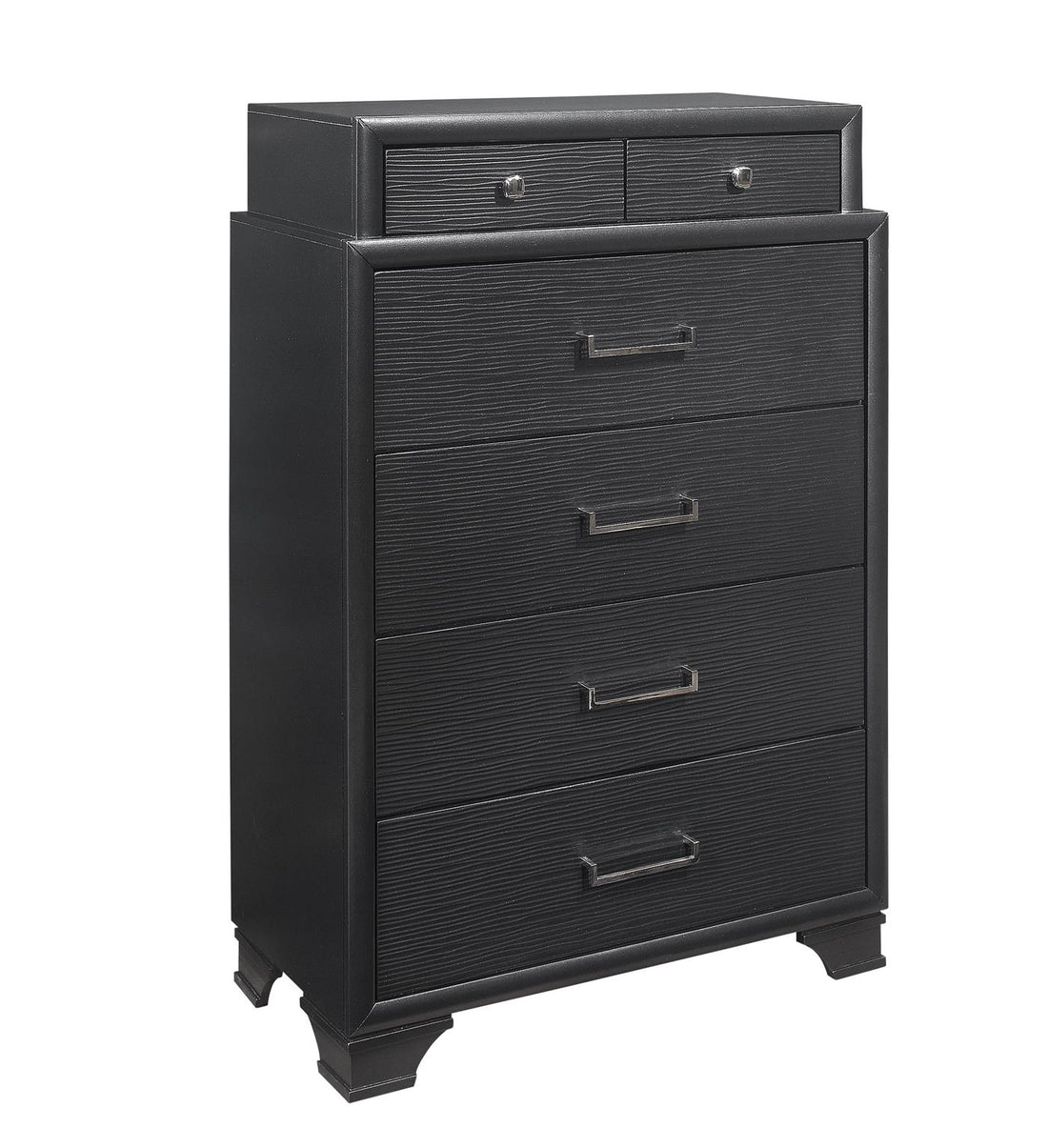 Civic Grey Chest Gray Solid Wood Mdf