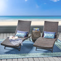 Kauai Pe Wicker Chaise Brown Multi Rattan