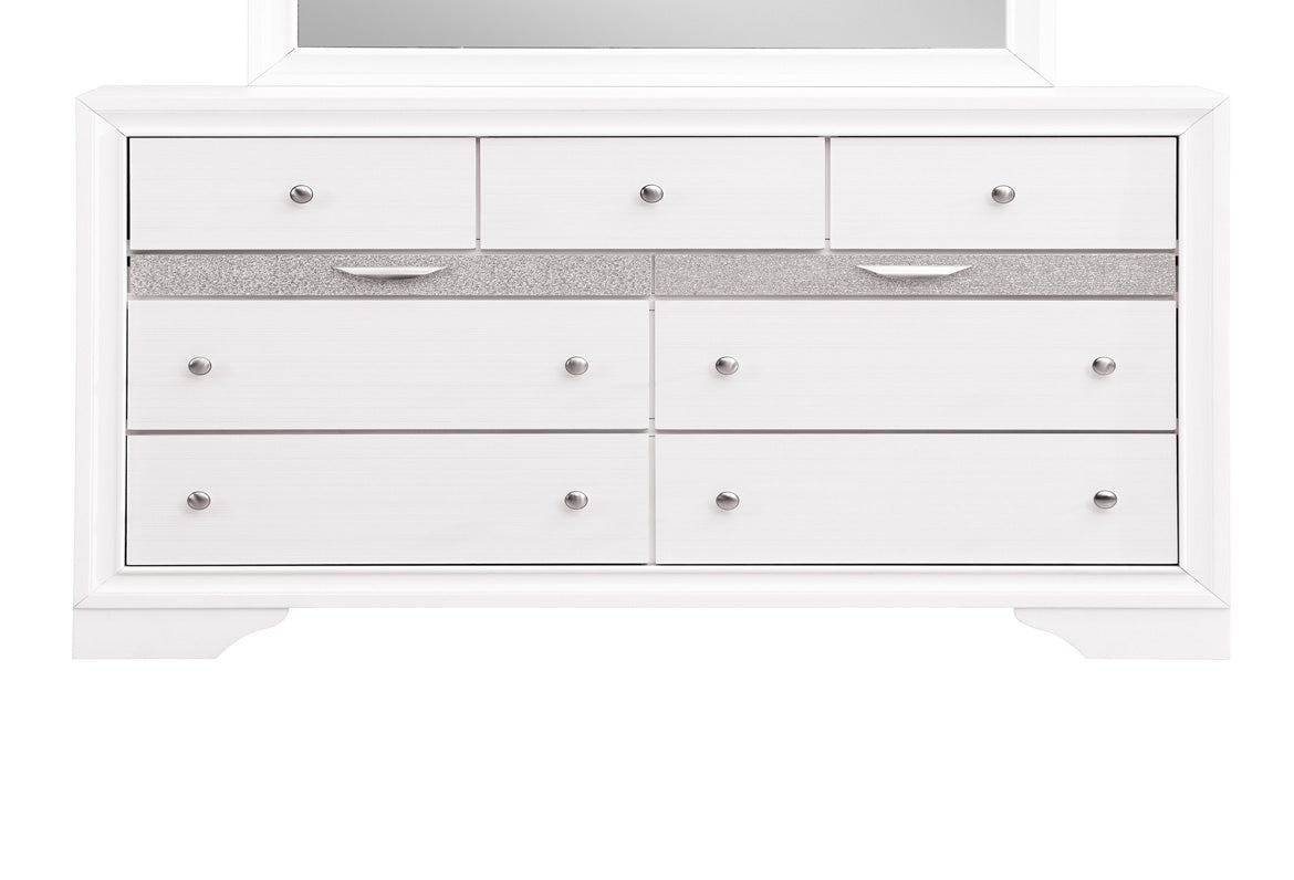 Madrid G02390 D Dresser White Wood
