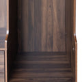 Open Wooden Wardrobe Storage For Bedroom, Brown Brown Particle Board