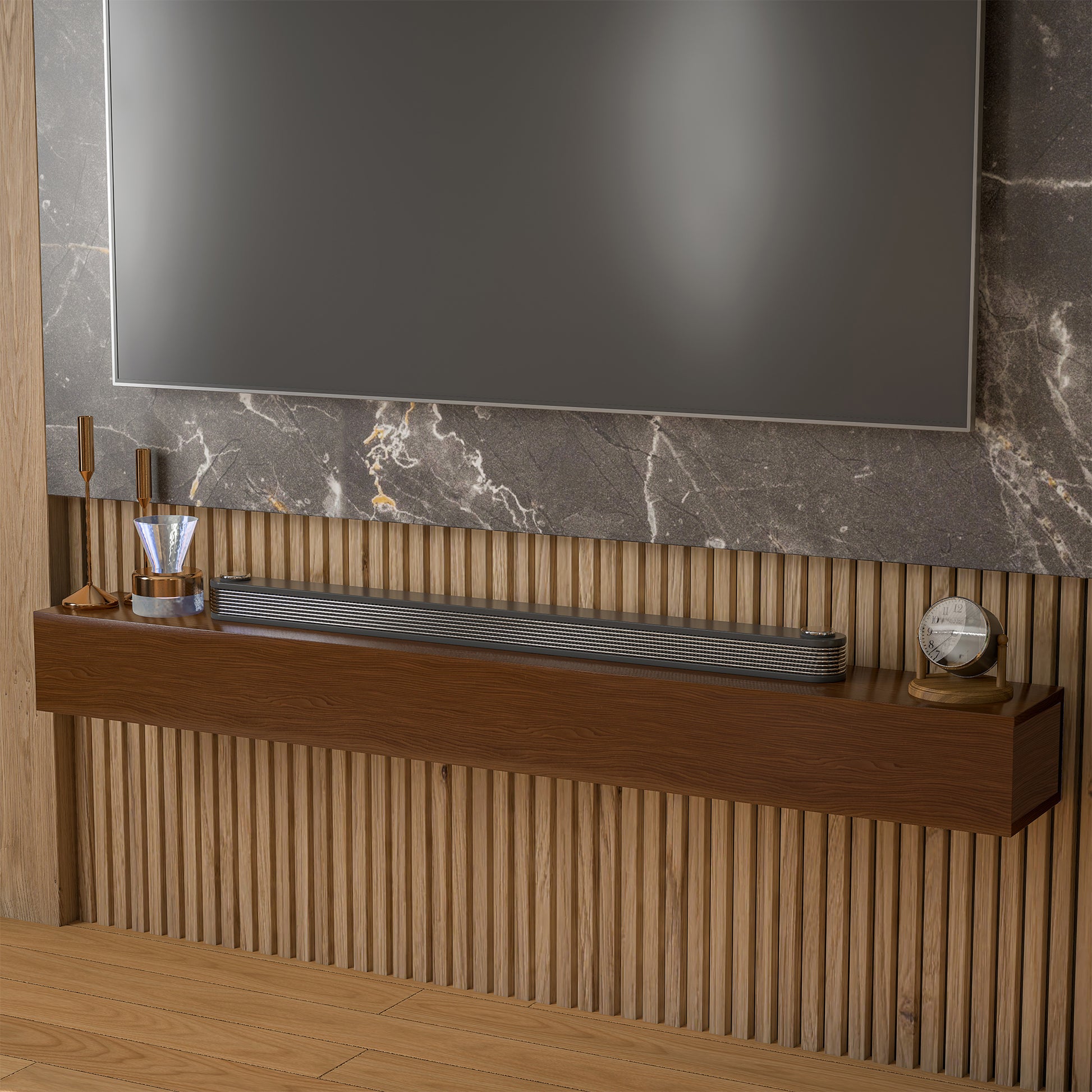 60'' Fireplace Mantel Wooden Wall Mounted Floating Shelf 8" Deep Solid Pine Wood,Brown Brown Brown Wall Mount Metal & Wood