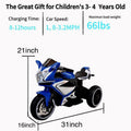 Tamco 6V Kids Electric Motorcycle Small Kids Toys Motorcycle Kids Electric Car Electric Ride On Motorcycle For 3 4 Years Boys Blue Plastic Indoor & Outdoor Use