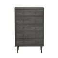 Nordic 5 Drawer Chest Grey Mdf