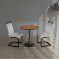 Walnut Circular Dining Table, 31.5 