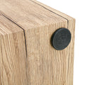 Elevate Your Living Space With This Modern Mdf Coffee Table That Showcases Smooth, Light Wood Color Texture Patterns. It Is Characterized By Stylish Design. Wood Mdf