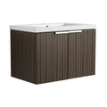72 Inch Soft Close Doors Bathroom Vanity With Sink, A Small Storage Shelves, 30