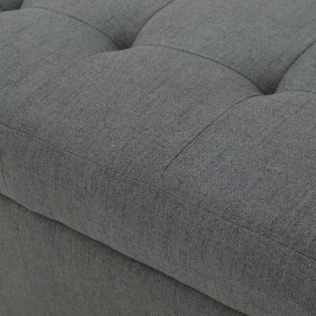 Guernsey Ottoman Charcoal Fabric