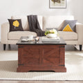 Farmhouse Coffee Table & End Table Barn Design Center Table Rustic Cocktail Table With Hinged Lift Top And End Table Oak Mdf