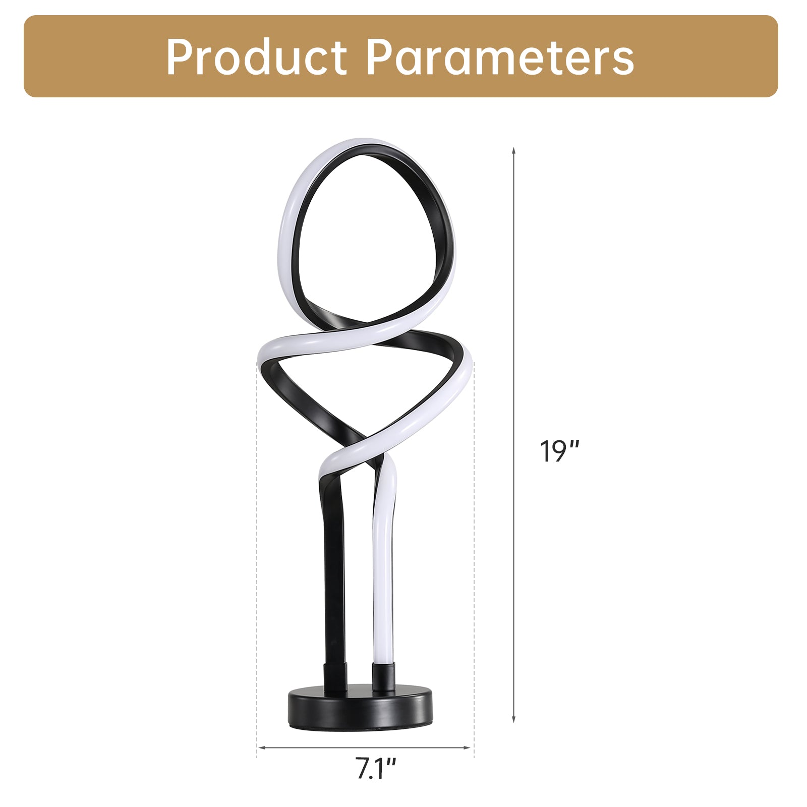 Small Unique Bedside Dimmable Led Table Lamp With Plug, Modern Desk Lamp For Girls Room, Living Room, Dresser Black Metal,Pvc