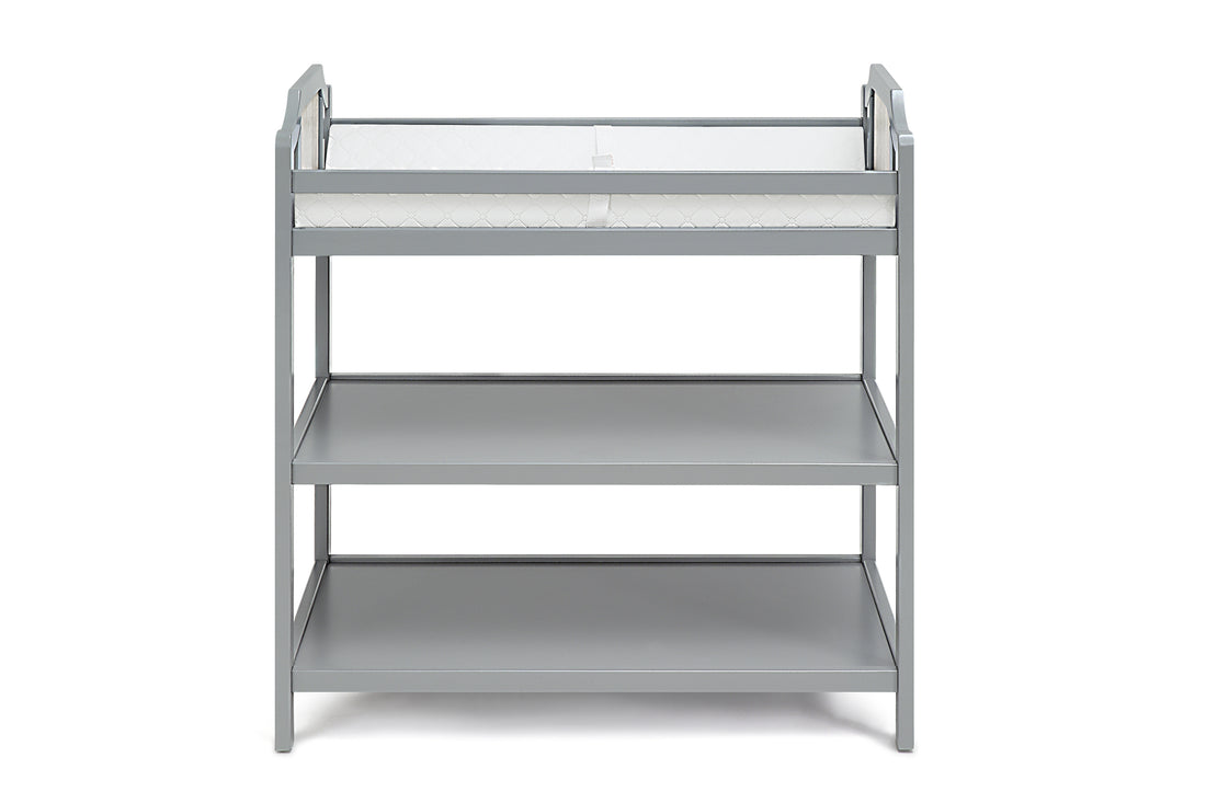 Brees Changing Table Gray Graystone Grey Wood