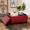 Mansfield Ottoman Red Pu