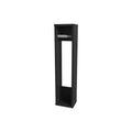 Supai Toilet Paper Holder In Melamine, Black Black Particle Board Melamine