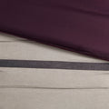 7 Pc Pieced Faux Suede Comforter Set Purple King King Purple Polyester
