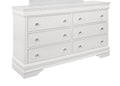 Shaker Crocodile Metallic White Dresser White Solid Wood Mdf