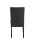 Marian Grey Dining Chairs Kit Of 2 Gray Fabric